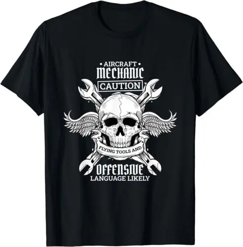 NEW Aircraft Mechanic Flying Tools And Offensive Language, Plane T-Shirt S-3XL