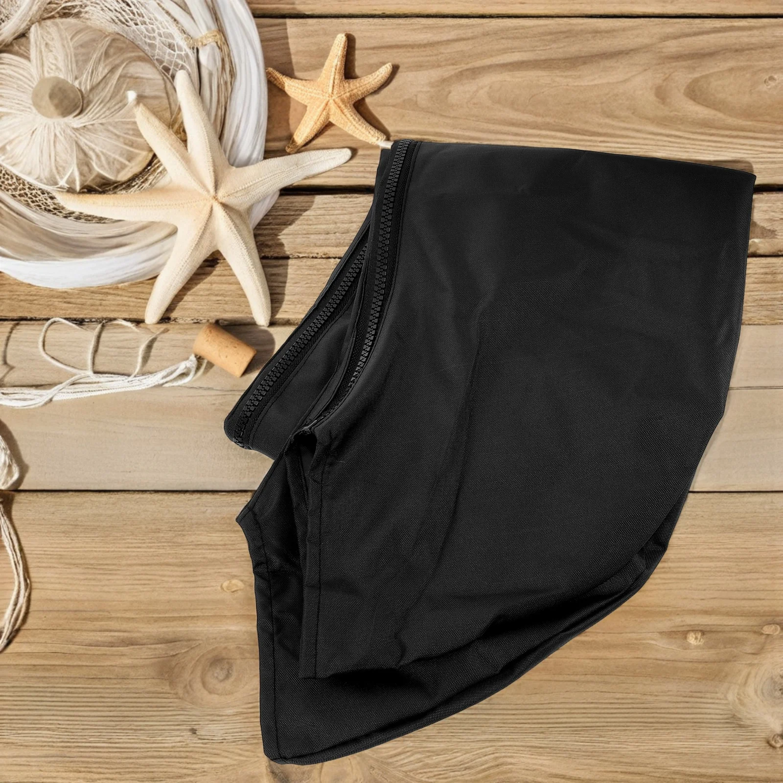 

600D Heavy Duty Waterproof Uv Protection Boat Cover Black Oxford Fabric Universal Fit For Center Console Yacht Canopy Bimini Top