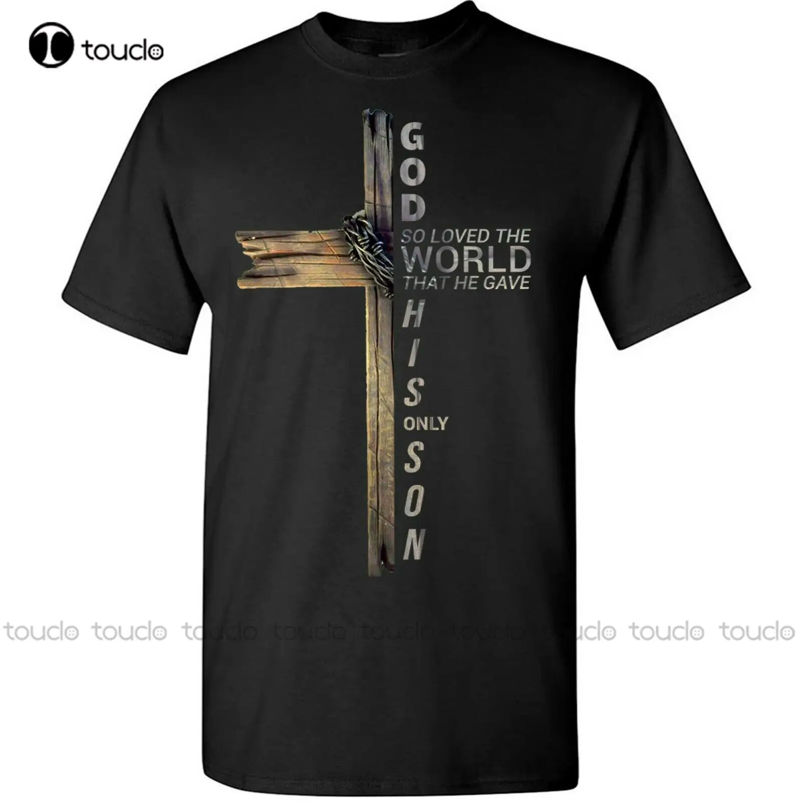 Son Of God Jesus Christ Cross T-Shirt Christian 9 John 3:16 Bible Tee Love World Graphic Tees Make Your Design Xs-5Xl Unisex New