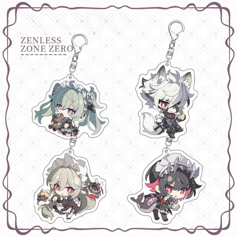 Lucy‌ Nicole Light‌ Bernice‌ Caesar King‌ Anime Figure Double Sided Laminated Kawaii Keychain Pendant Exclusive Design Ingenious