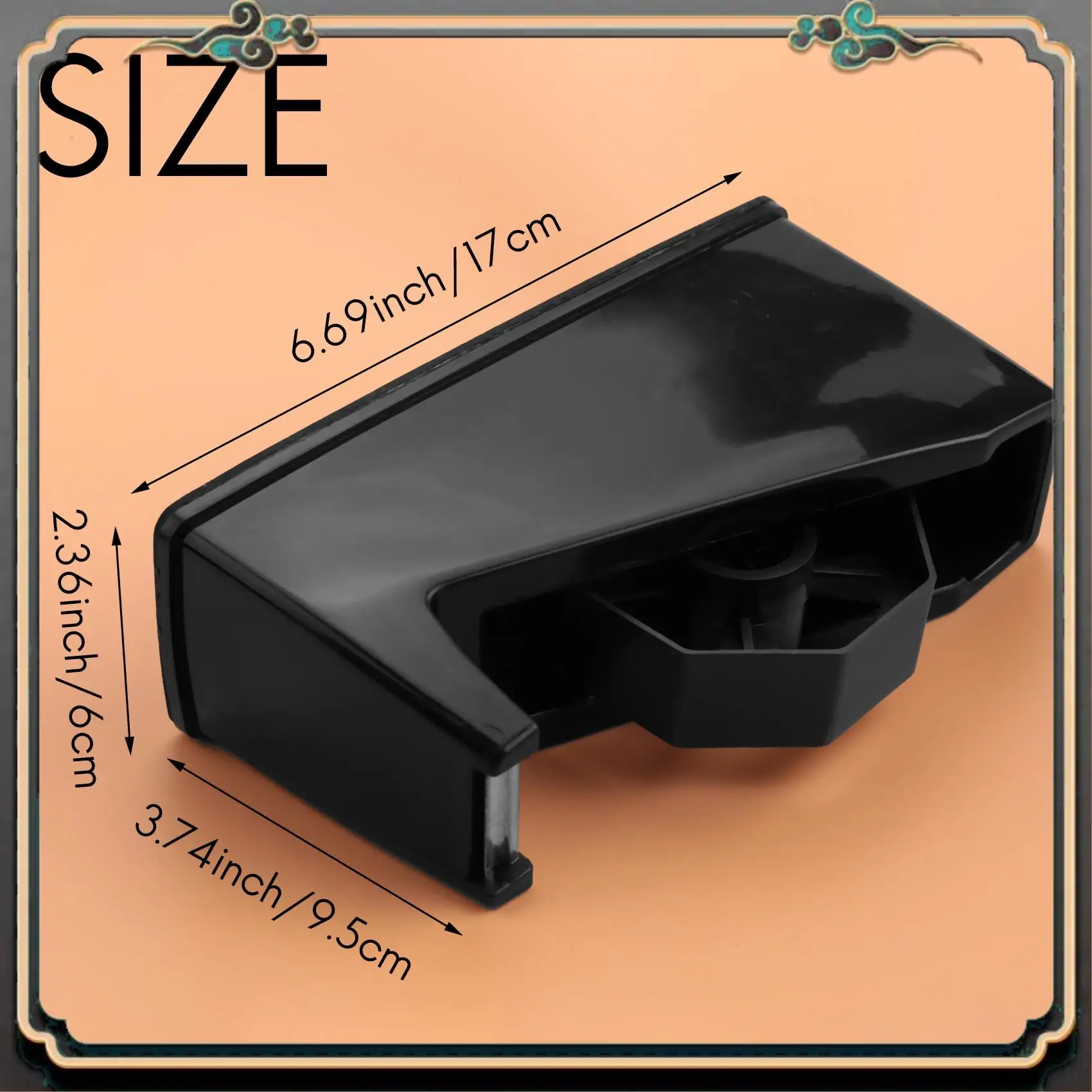 Диспенсер для термоленты ASMA, Диспенсер для малярной ленты, Держатель подходит для сердечника 1 и 3 дюйма, 6,8 х 2,2 х 3,4 дюйма, Настольный диспенсер для ленты