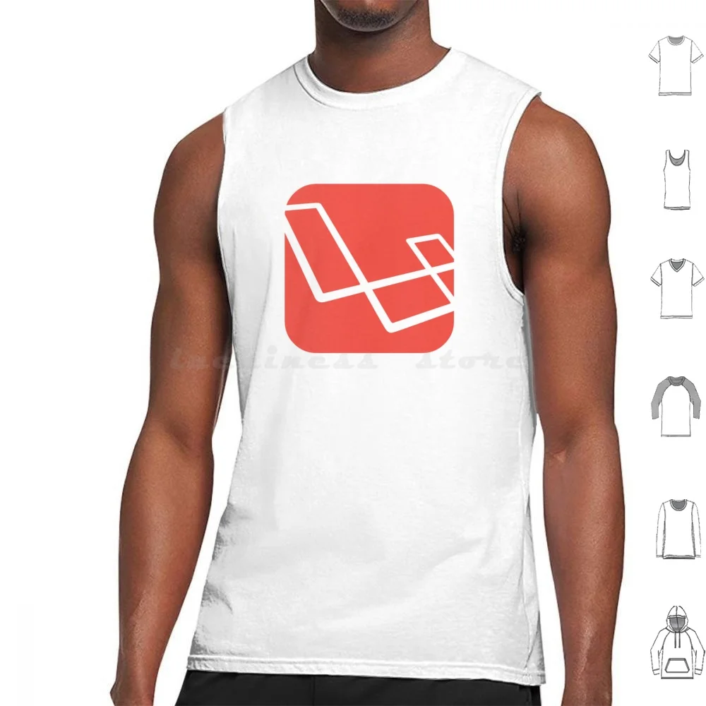 Camisetas sin mangas con Logo de Laravel, estampado de algodón, logotipo de Laravel, sistema informático Php, aplicación de lenguaje de programación de Pc, desarrollador de juegos de código abierto