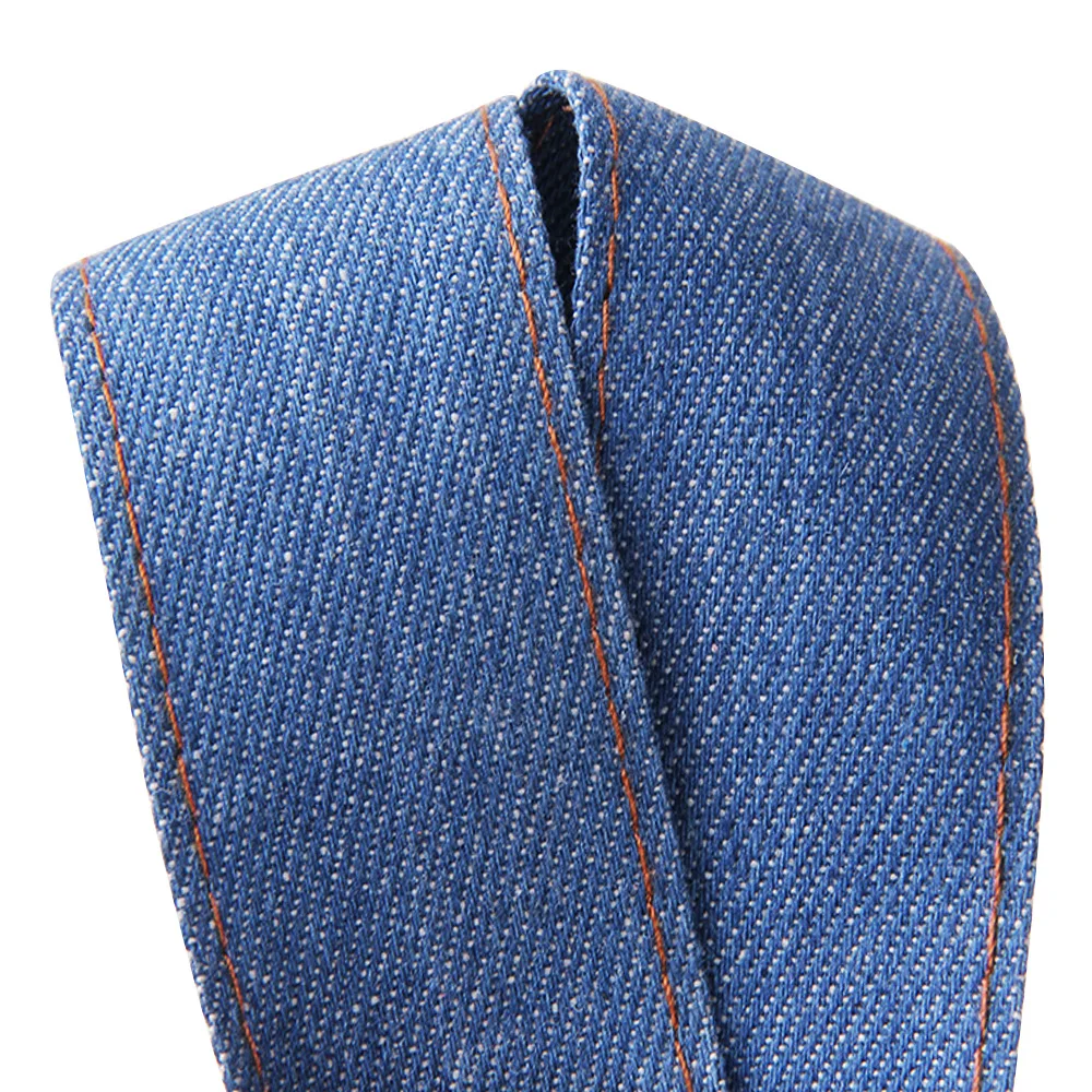 5meters/Pack 6/8/10/15/20mm Denim Strap Falt Cowboy Fabric Rope for DIY Crafts Bracelets Hair Accessories Making Findings