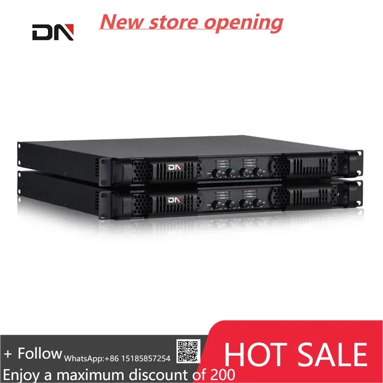 

Hot sale 1U 4CH 2000W Class D professional amplifier Power amplifier for outdoor music festivals