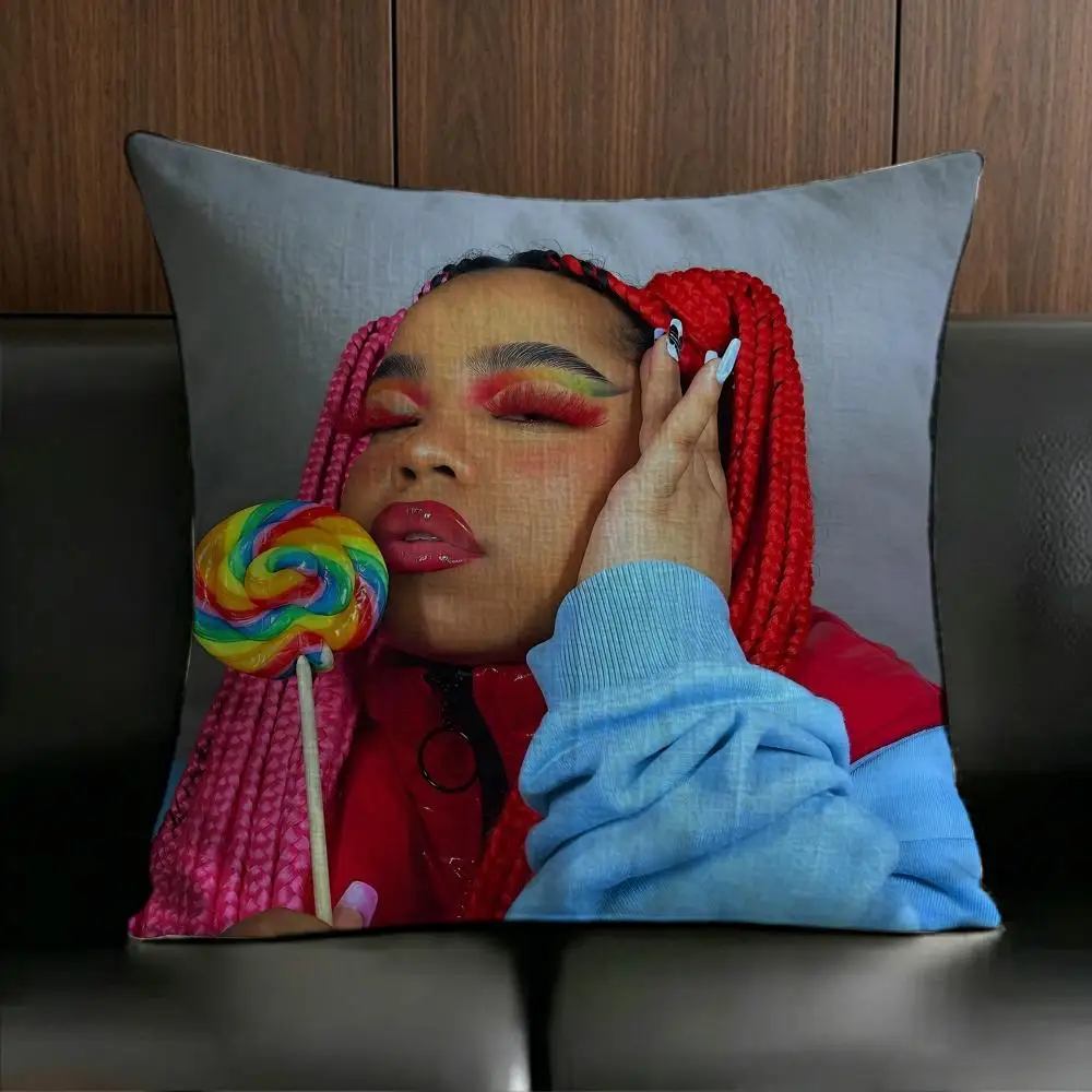 Pop Singer Z-Zoe W-Wees Cushion Cover Anti-dustmite Pillowcase Invisible zipper silky short plush Sofa cushion cover