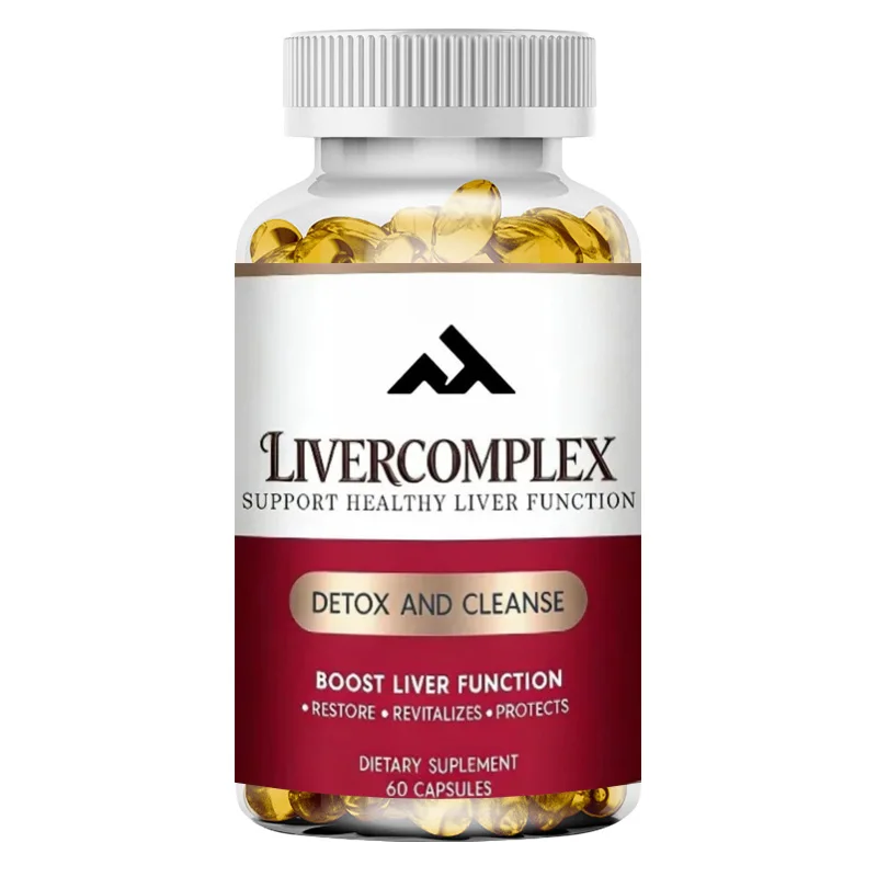 Liver Cleaning and Repair Support, Containing Milk Thistle, Curcumin C3, 60 Capsules of Herbal Dietary Supplement