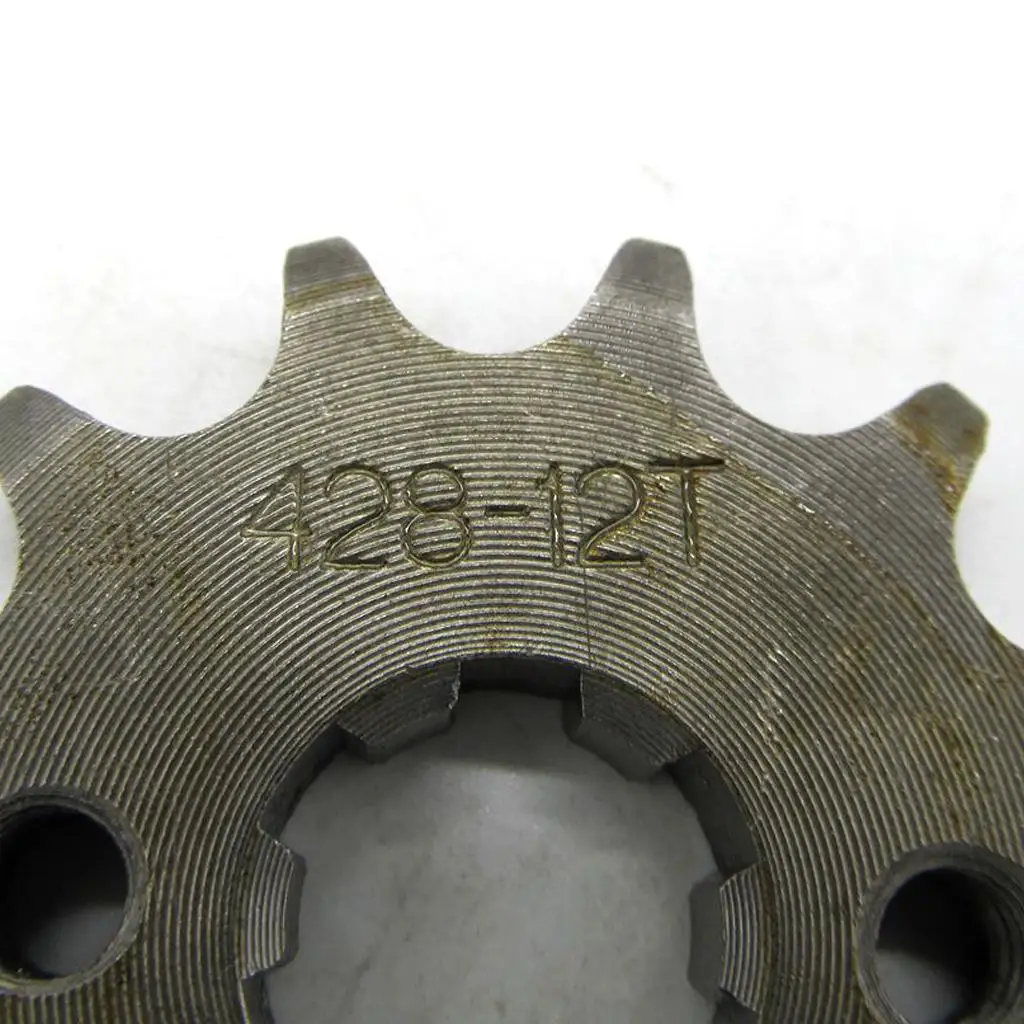 Heavy Duty 12T Rear Sprocket Cog for 428 Chain Pit Bike 110cc 125cc Trail Bike Steel Gear Chain Guard view 2