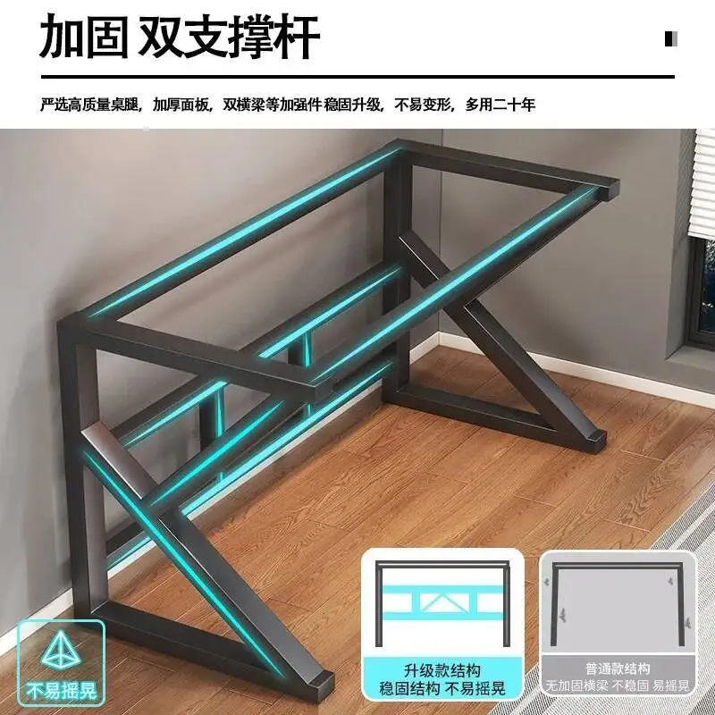 مكتب منزلي للألعاب طاولة صغيرة قابلة للطي للإفطار طاولة السرير قيم حامل الكمبيوتر المحمول مكتبة الدراسة ارتفاع قابل للتعديل طاولات مكتبية L #2