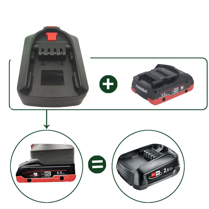 Adapter for Metabo 18V Li-ion Battery Convert to for To for BOSCH PBA C 18V Battery Power Tools (Not include tools and battery)