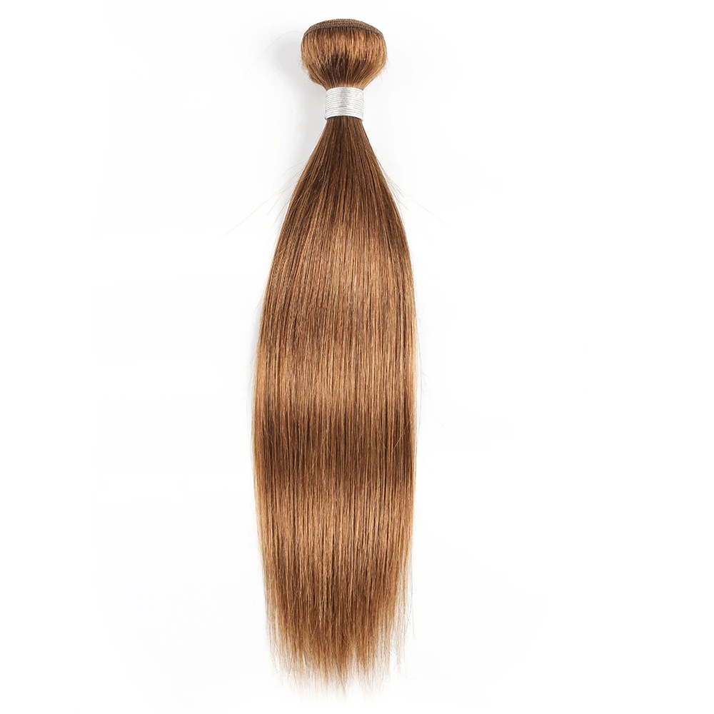 3 Ốp Lưng Màu #30 Medium Auburn 300 Gam/lô Remy Ấn Độ Con Người Tóc 16-24 Inch Dày Chất Lượng đầu Tóc Wefts