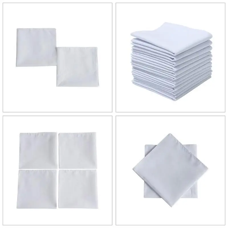 39BB Portable Sweat Absorbent Pocket Handkerchief for Wedding Gift Wedding Hankies