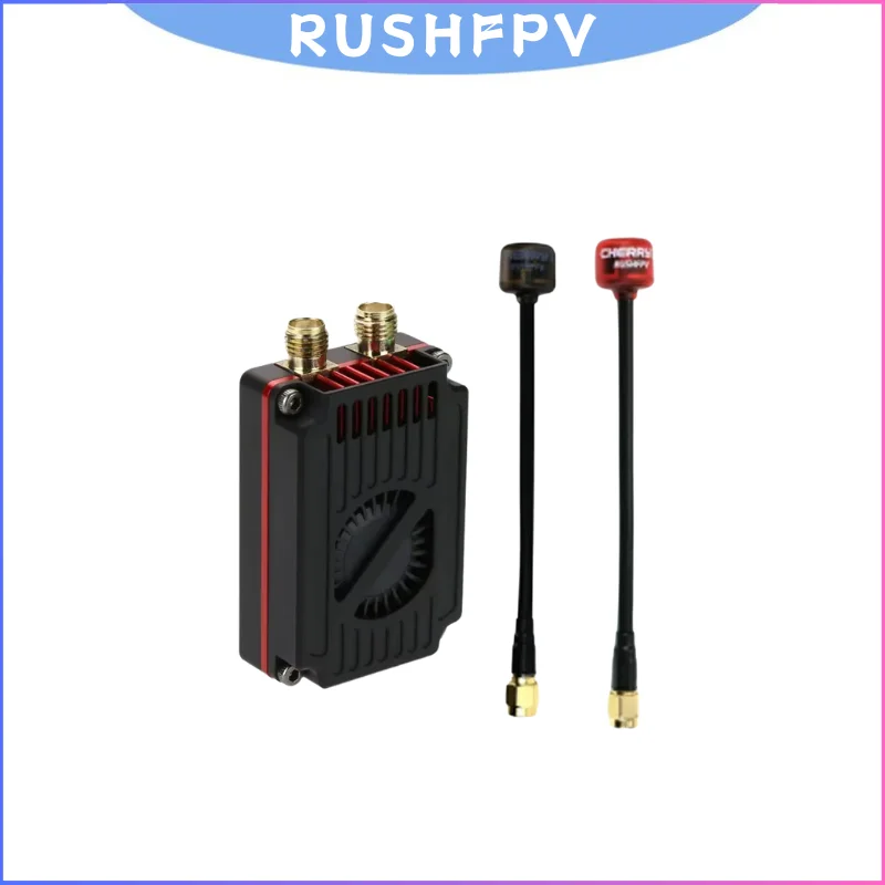 

5.8GHz Long Range VTX 2.5W, RUSHFPV Ultimate Dual-Band 4.9GHz IRC Tramp, 7-30V 8+48CH for FPV Drone Racing Cinematic System