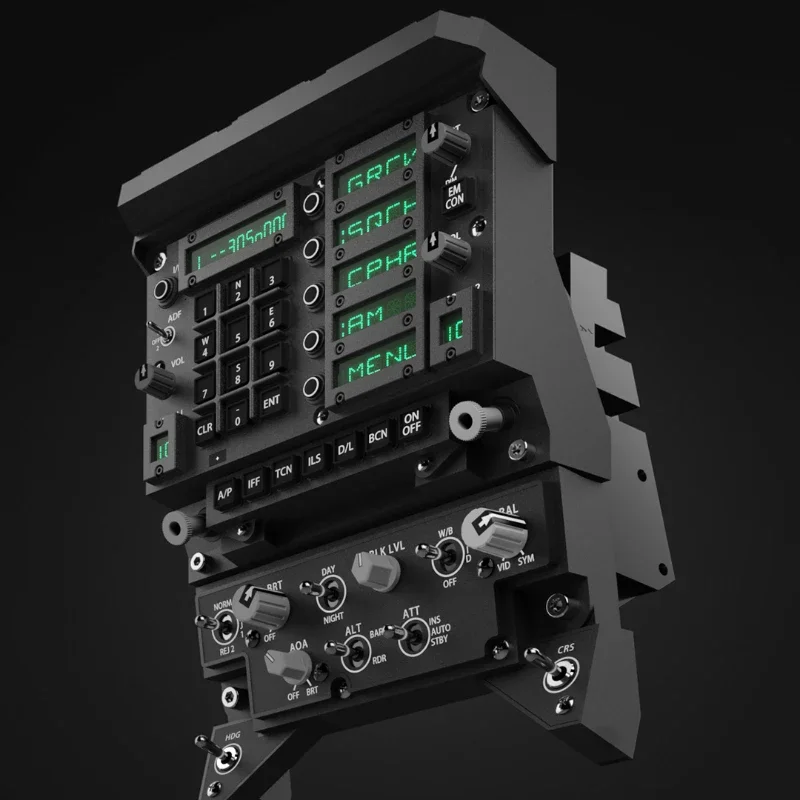 F18 UFC panel DDI HUD switch simulates flight cockpit instrument panel F16 MFD