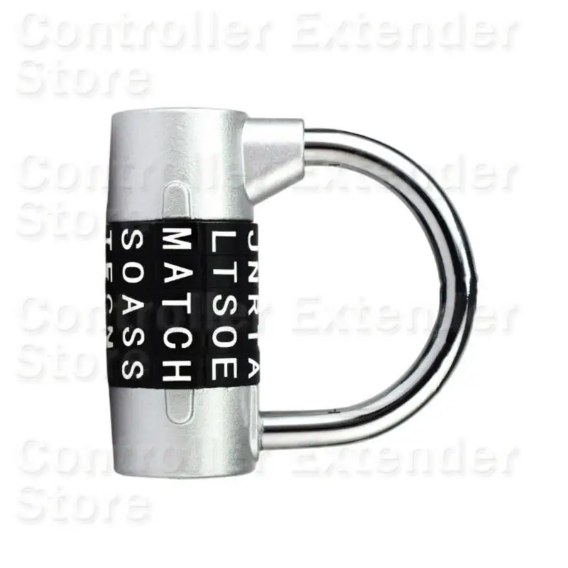 N84B Padlock Security Lock for Storage Cabinet 5 Letter Combination Lock Gym Locker