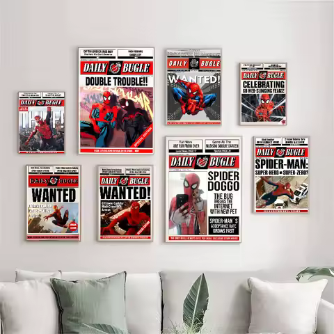 Superhero Funny Spiderman Classic Movie Posters Vintage Room Bar Cafe Decor Nordic Home Decor