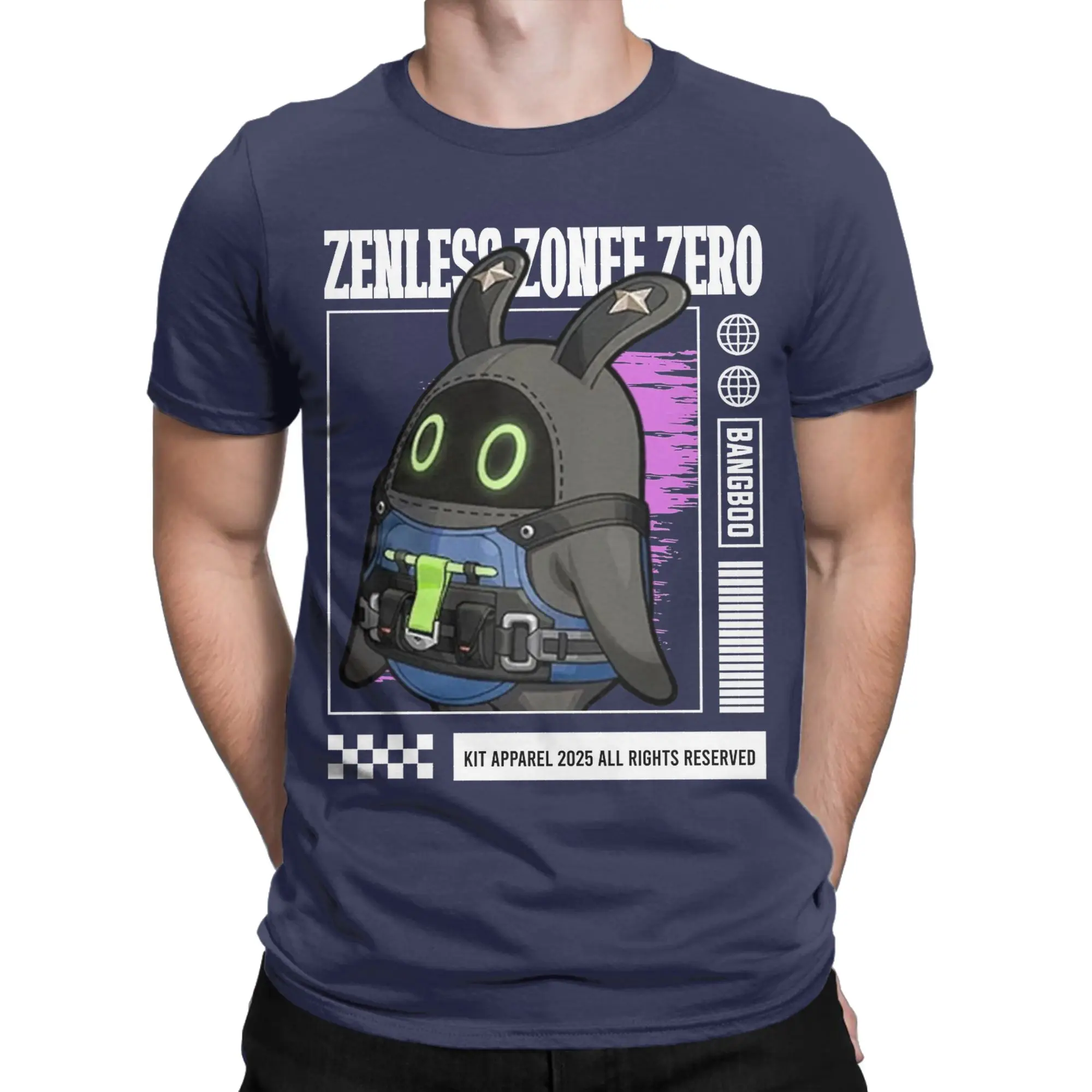 Bangboo Zenless Zone Zero T Shirt Men 100% Cotton Unique T-Shirts Round Neck  Tees Short Sleeve Tops Gift Idea