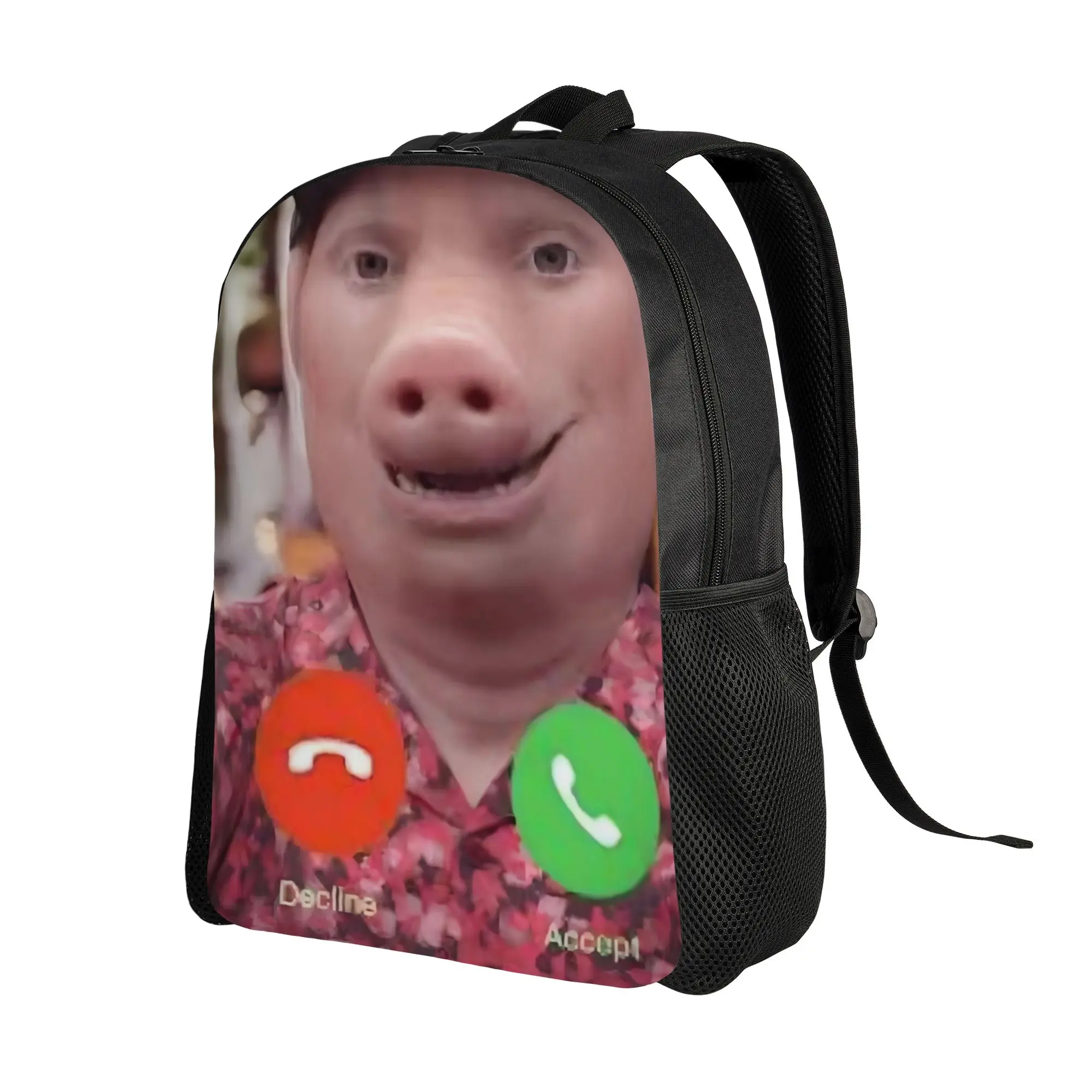 John Pork Daypack Back to school season John Pork 2  Retro Washable Backpack