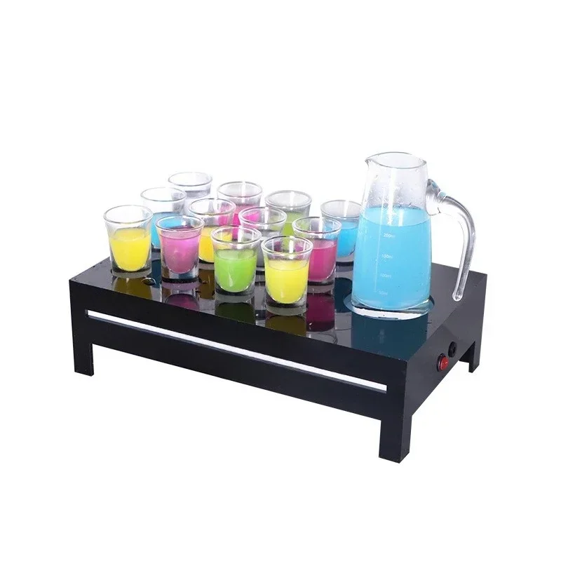 Cocktail rack luminous led creative bar KTV acrylic 12 Confucius elastic cup holder distribution wine jug