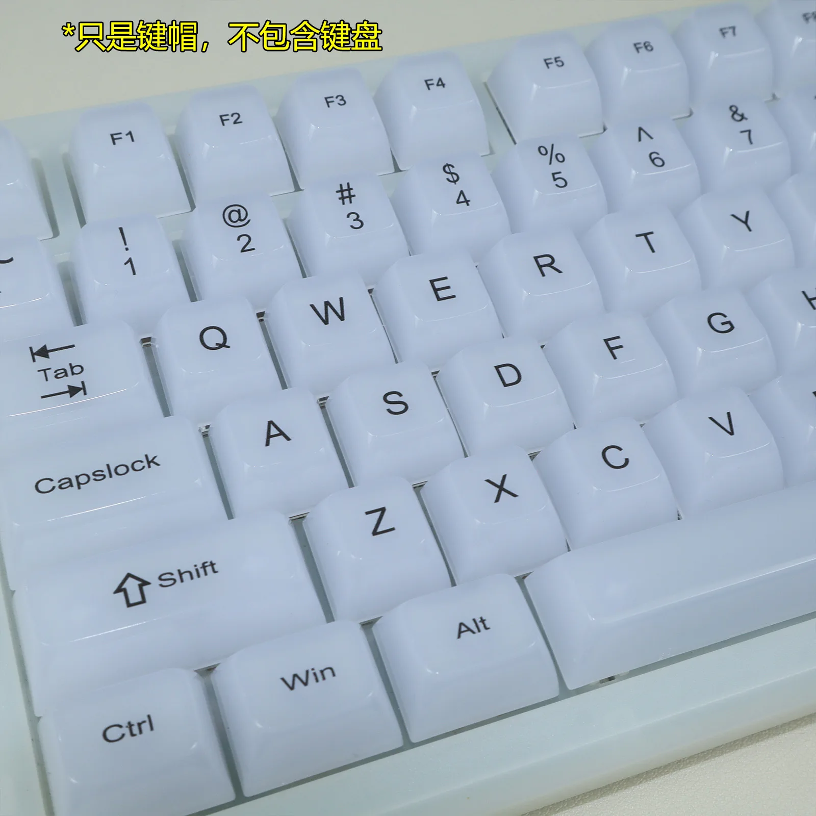 White marble theme MDA high personality keycap 115 transparent transparent keycap mechanical keyboard cap