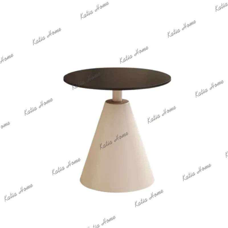 Factory Direct Luxury Black Coffee Table Kitchen Bedroom Metal Round Lateral Coffee Table Floor White Design Tavolino Furniture