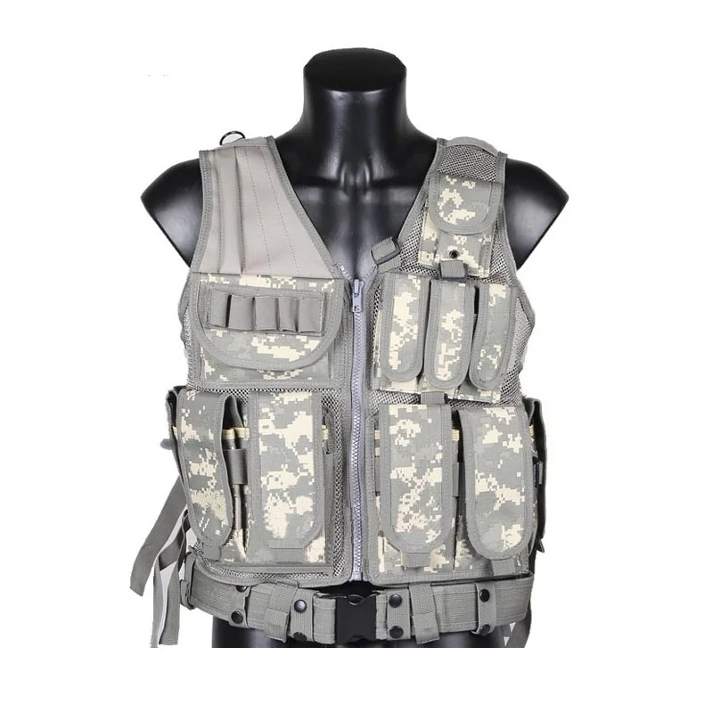 

Multifunction Outdoor Tactical Combat Vest Sport CS Paintball Shooting Game Camouflage Military Chest Armor Molle Tops Waistcoat