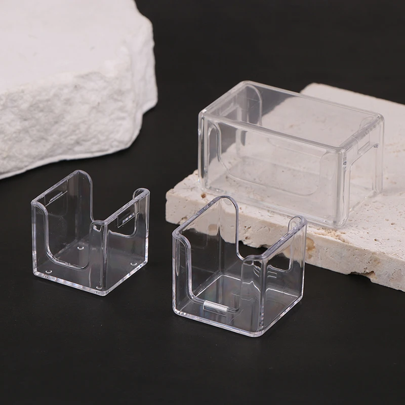 Billiard Chalk Storage Plastic Acrylic Box Carom Pool Chalk Cube Chalk Storage Holder