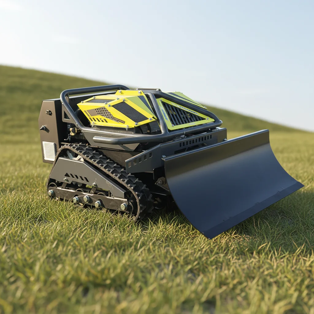 

Customize Remote Control Crawler Lawn Mower For Garden And Lawn Maintenance