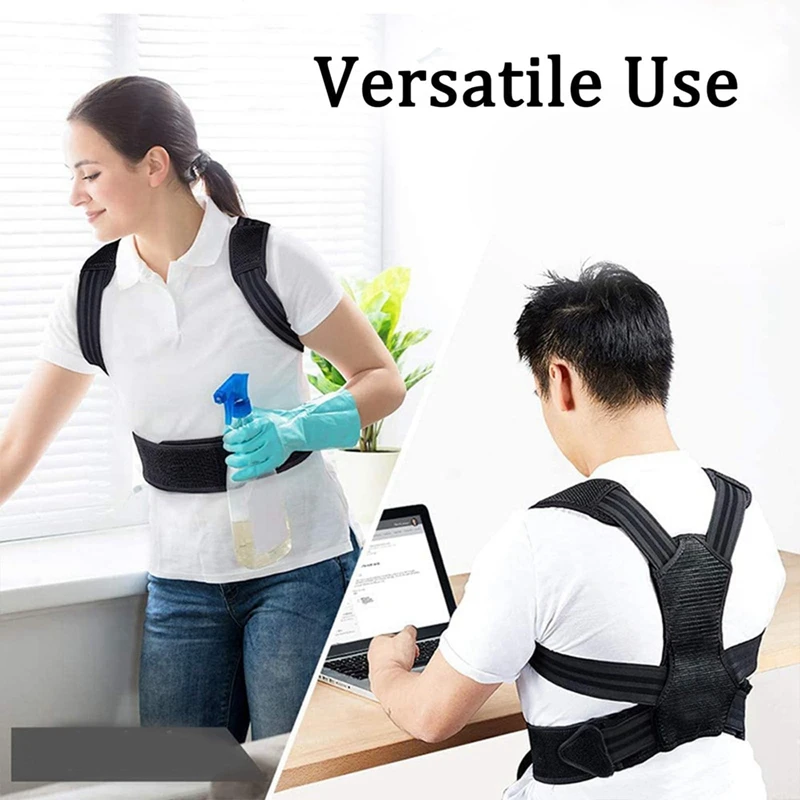 

Posture Corrector,Instant Posture Corrector,Back Straightener Posture Corrector, Adjustable Back Posture Belt Easy To Use M