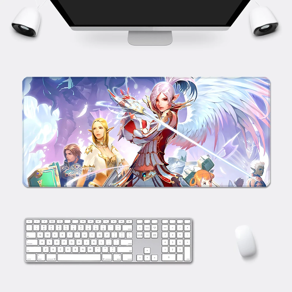 Lineage 2 Mousepad HD Printing Computer Gamers Locking Edge Non-slip Mouse Pad XXL90x40cm Keyboard PC Desk Pad