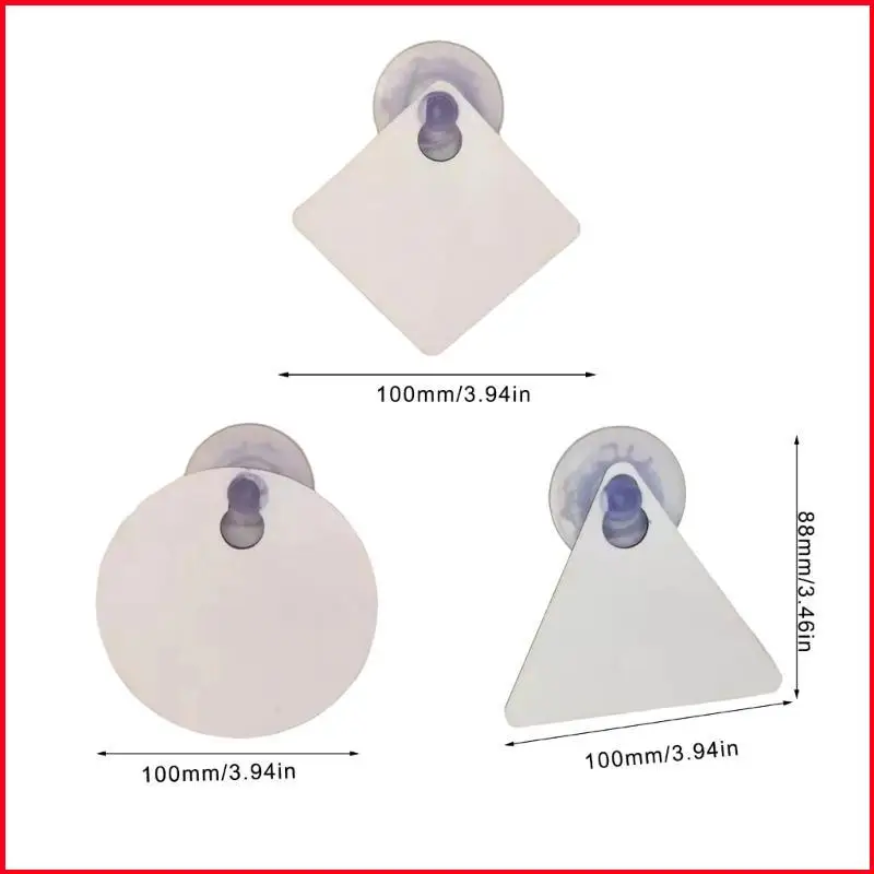 K92A Sublimation Blank Warning Sign With Suction Cup Heat Transfer Sign For Multipurpose Use In Homes Offices or Car Window