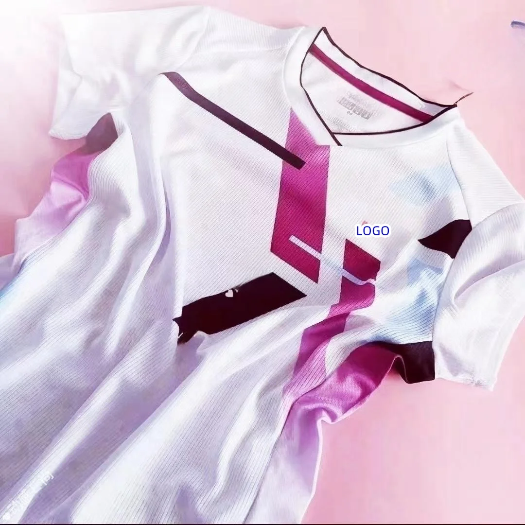 Custom YY men's and women's badminton T-shirt quick drying breathable V-neck half sleeve can print names and numbers