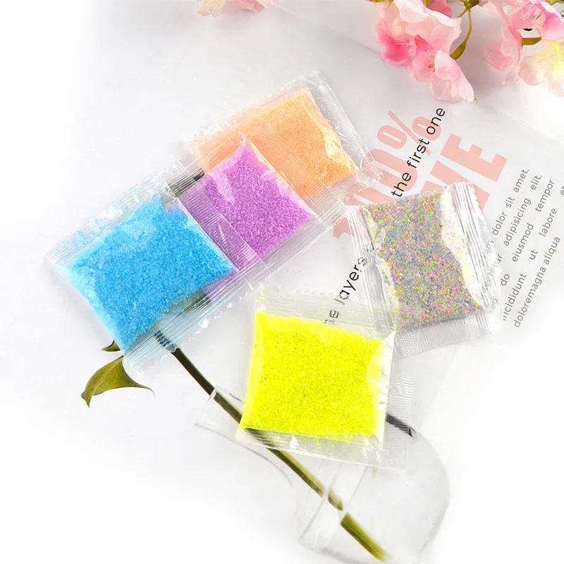 10g Luminous Sand Glowing In The Dark DIY Decoration Wishing Bottle Fluorescent Powder Glowing Bright Gravel Luminou Epoxy Resin