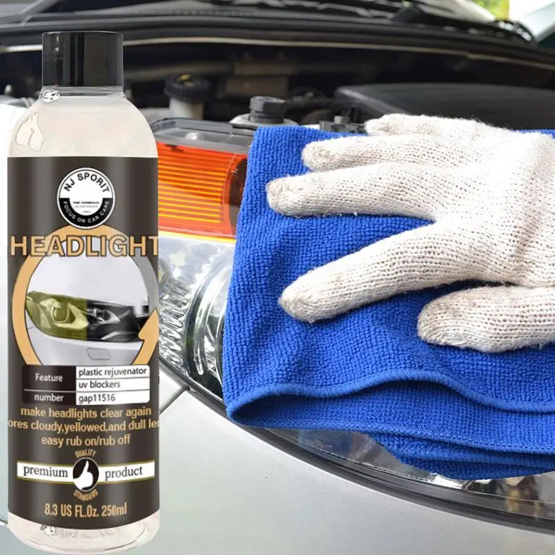 Headlight Lens Restorer Car Headlight Restoration 250ml Headlight Cleaner And Restorer Car Accessories Auto Detailing Supplies