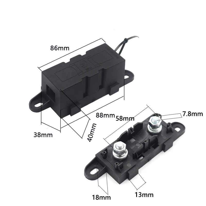 【1PCS】ANM-H3 32V MEGA Auto Fuse Holder/ANM Bolt-on blade fuse  30A 60A 80A 100A 125A 175A 200A 225A -500A