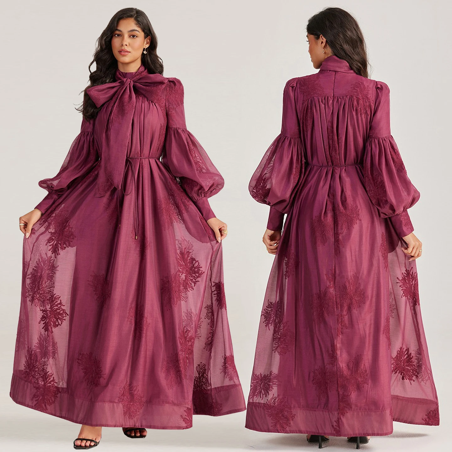 

Потрясающая длинная юбка Faion ow Dr большого размера с вышивкой Briti Sle, длинная юбка с широким подолом, женское платье знаменитостей