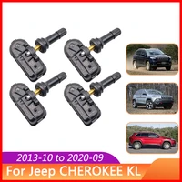 4 Uds 68249197AA 68239720AB para Jeep CHEROKEE KL 2013-2020 sistemas de supervisión de presión de neumáticos 434MHz Sensor de presión de neumáticos