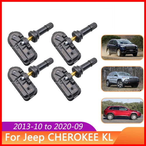 Imagen 1 del producto 4 Uds 68249197AA 68239720AB para Jeep CHEROKEE KL 2013-2020 sistemas de supervisión de presión de neumáticos 434MHz Sensor de presión de neumáticos