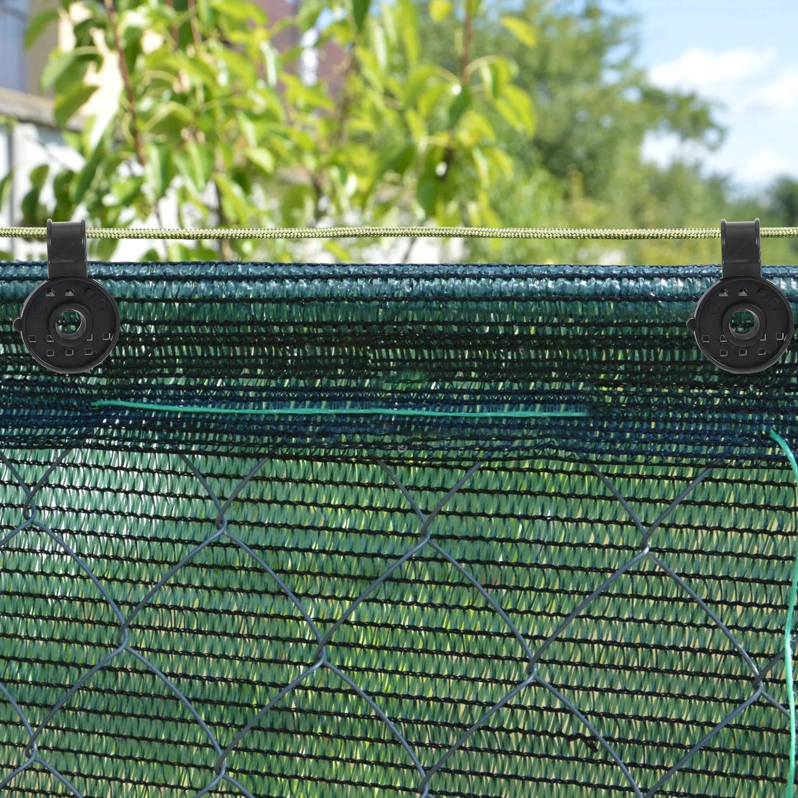 20 Pcs Sunshade Clips for Shade Cloth Clips Garden Greenhouse Netting PE Retaining Cloth Folder Fixing Clamp