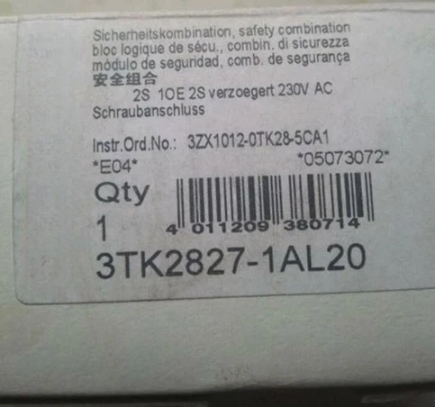 

Brand New Original Safety relay 3TK2827-1AL20 3TK2827 1AL20 Fast Delivery