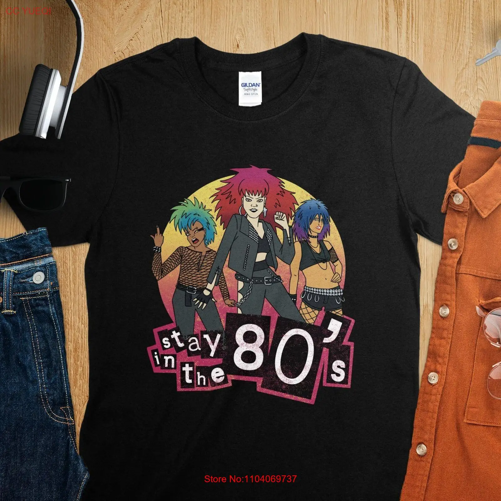 Retro 80s Punk Rock T-Shirt, Vintage 80s Music Lovers Tee, 1980s Rock Band Graph