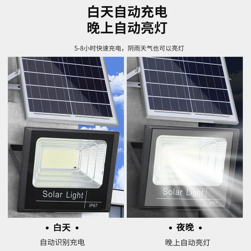 54LED 102LED 170LED 250LED Solar Flood Light Outdoor IP67 Waterproof Reflector Solar Solar Powered Spotlight With Remote Control