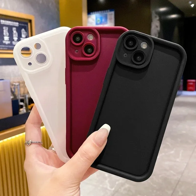 

Liquid Silicone Case For iPhone 15 Pro Max 14 13 12 11 Pro Max X XR XS 14 7 8 6 Plus 13 12 Mini Lens Protection Shockproof Cover