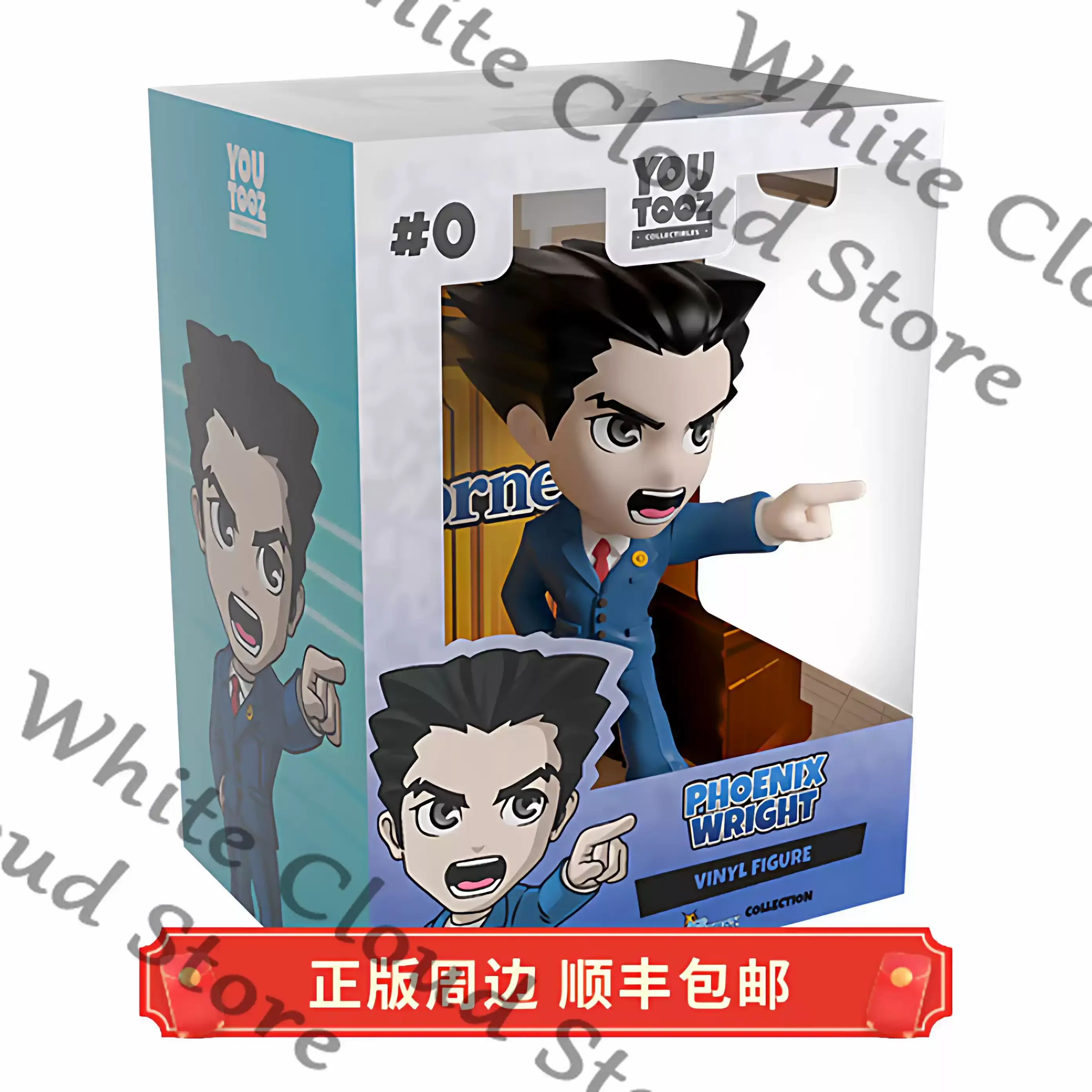 Figurine de dessin animé authentique Ace Attorney Phoenix Wright, décoration de bureau, cadeau de collection