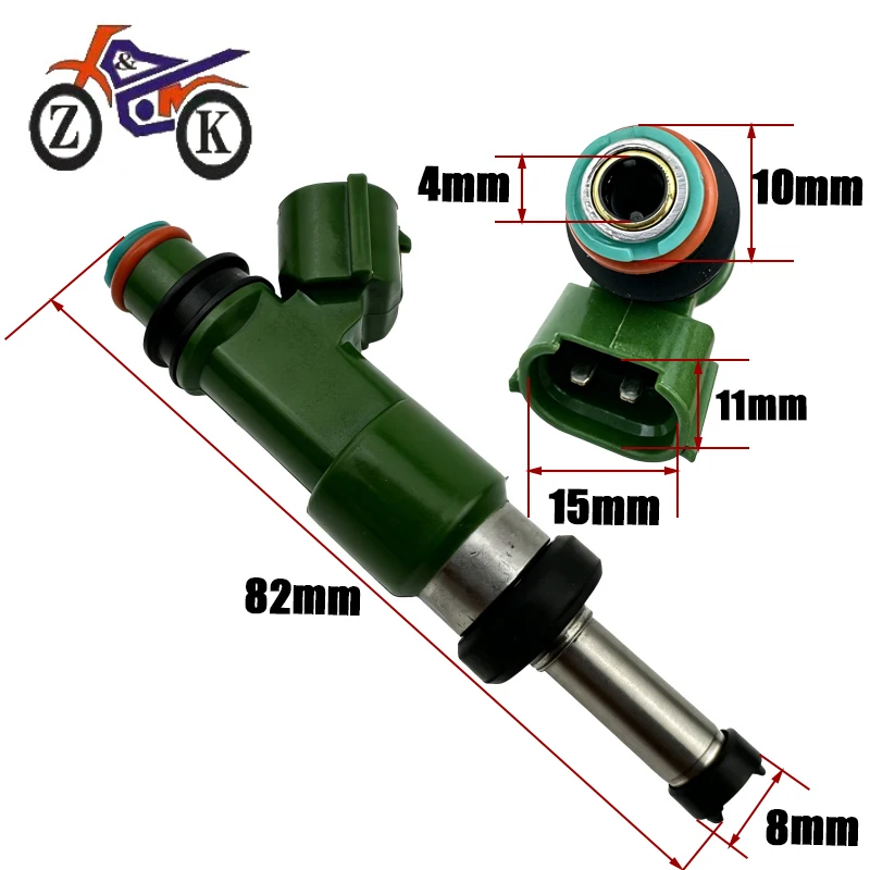 12 Holes ATV Fuel Injector For Yamaha Raptor 700 YFM700R 2006-2016 Motorcycle Engine Fuel Injection Nozzle Replace 5VK-13761-00