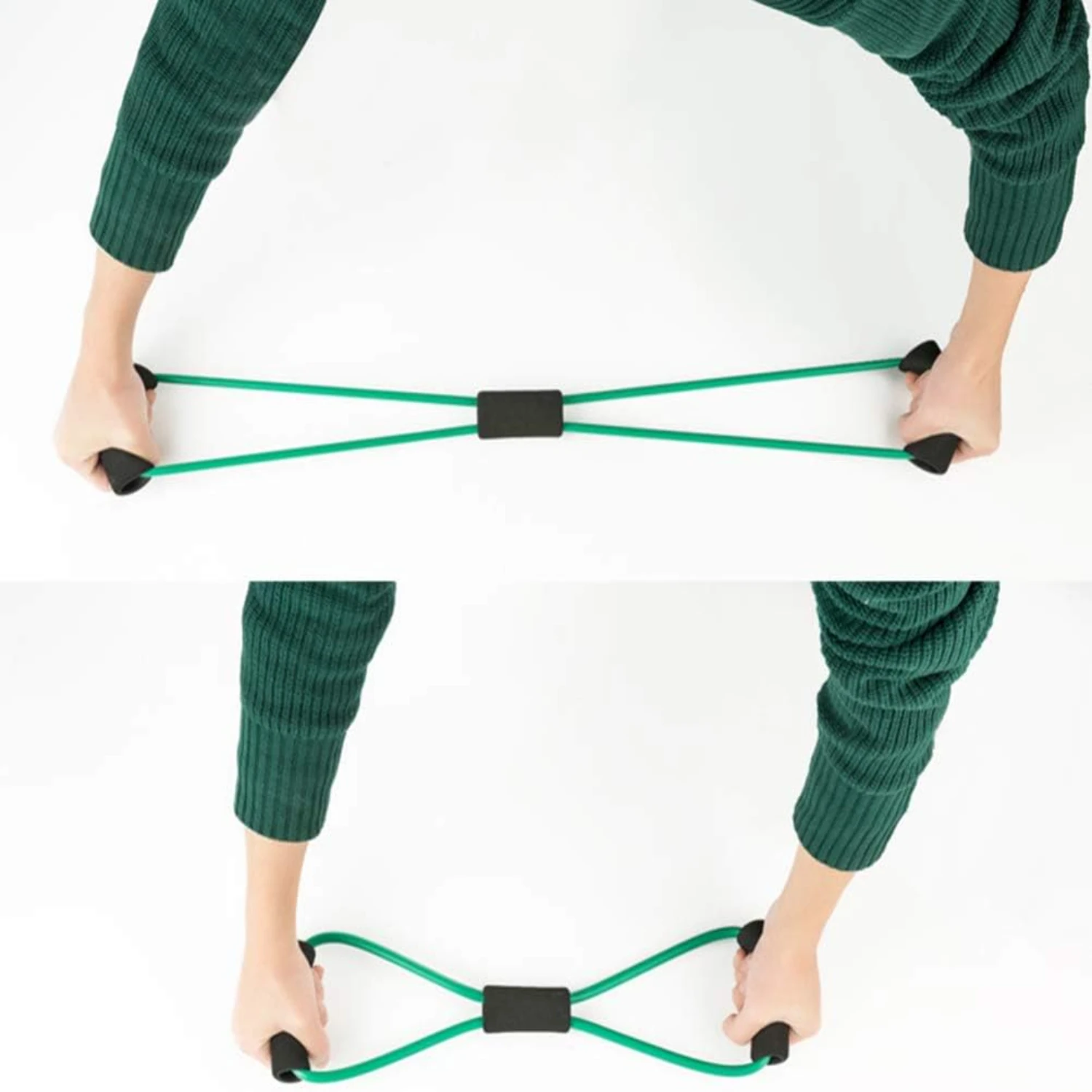 8 Word Elastic Resistance Bands Set for Muscle Training