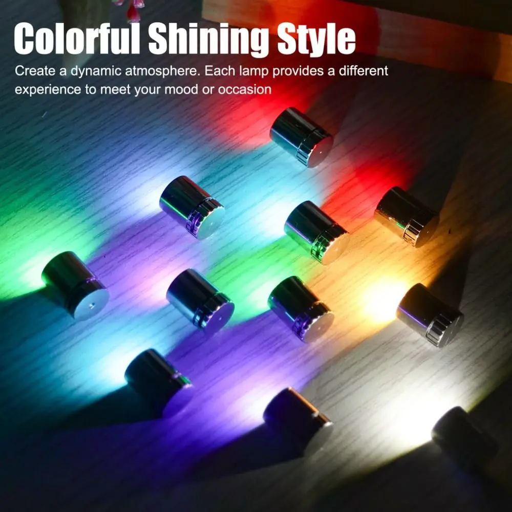10Pcs New Small Mini LED Light Battery Powered Colorful Light Bulb Electronic Accessories Party New Year Holiday Decoration
