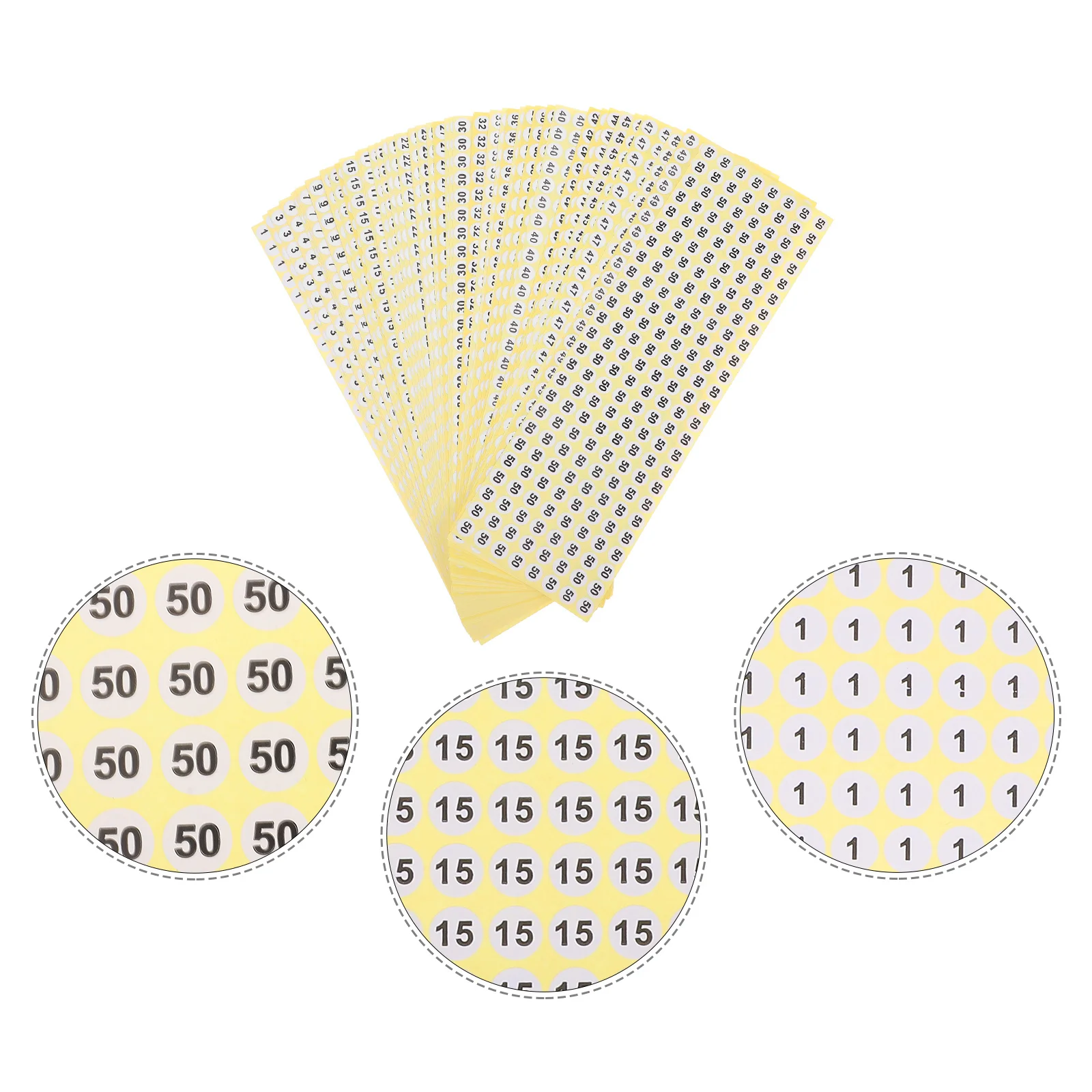 Number Stickers Round Digital Labels For Organization Classification Marking Numbered Stickers Office Classroom Home