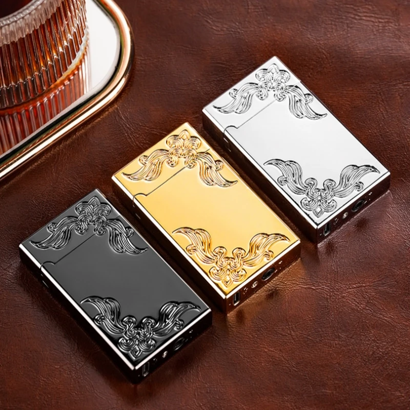 Intelligent Induction Steel Sound Dual Fire Conversion Lighter Windproof Direct Spray Inflatable Lighter High-end Men's Gift - Image 6