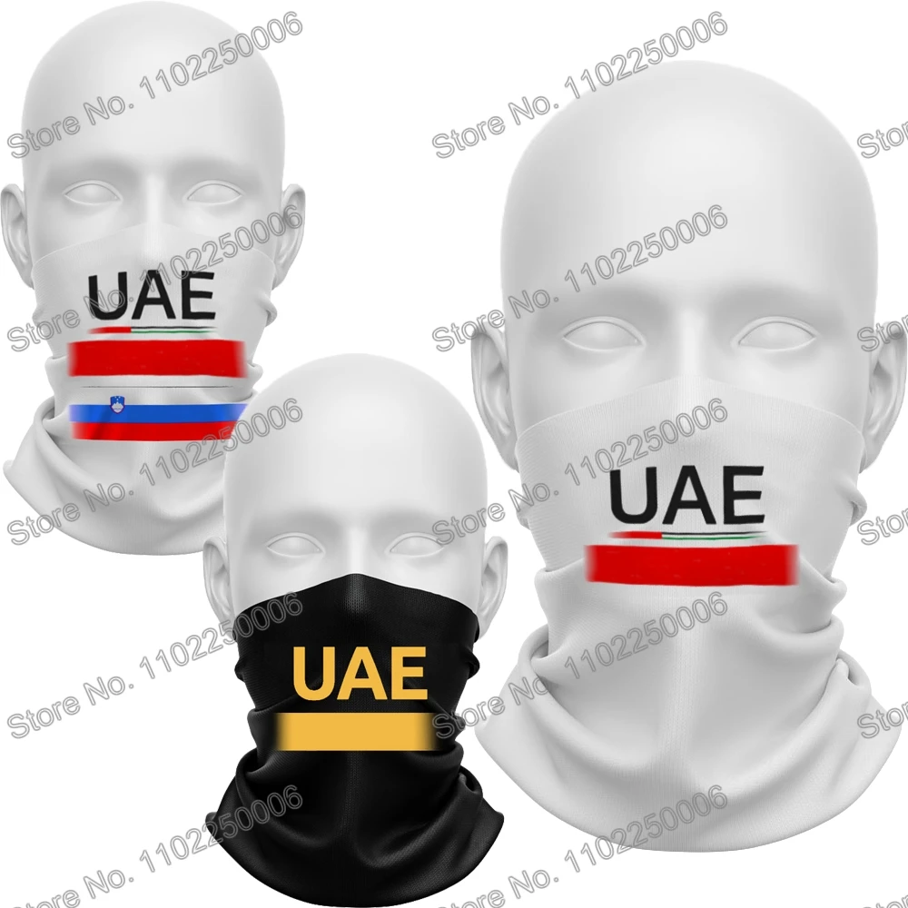 UAE Team Cycling Neck Warmer Multifunctional Headwear Magic Scarf Fishing Hiking Headband Sports Head Face Neckerchief Bandana