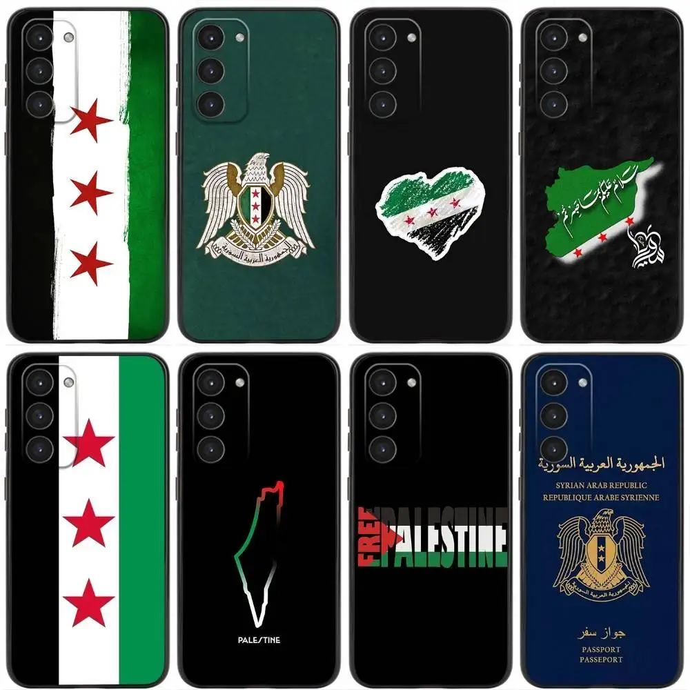 

Syrian Revolution Flag Phone Case For Samsung Galaxy A20,21s,22,31,32,52,53,72,73,80,91 Soft Liquid Silicone Black Cover